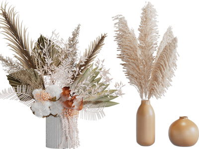 现代陶瓷花瓶花卉