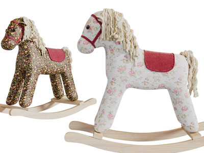 现代布艺玩偶木马玩具