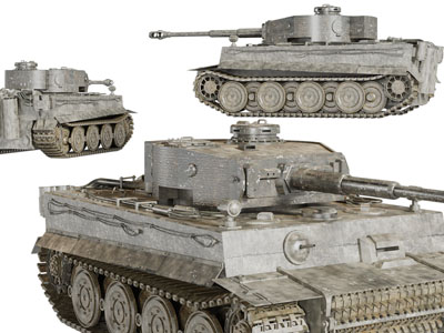 现代坦克3d模型 现代坦克