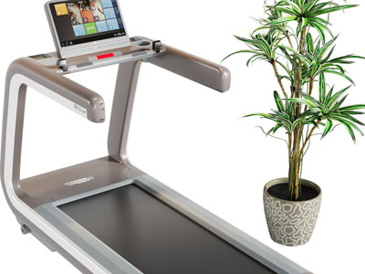 现代触屏跑步机健身器材3d模型 现代触屏跑步机健身器材