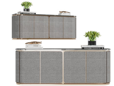 现代轻奢玄关柜、边柜