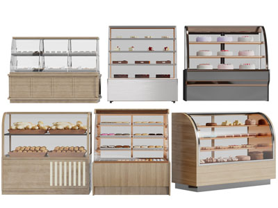 现代蛋糕、面包、糕点展柜