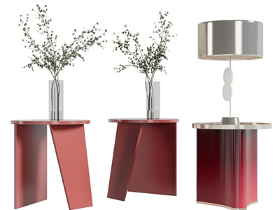 现代边几角几3d模型 现代边几角几