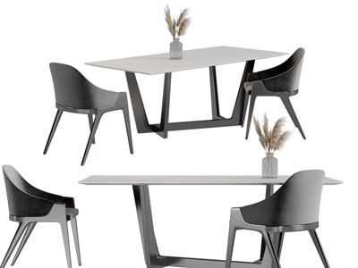 现代餐桌椅组合