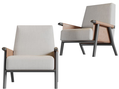 现代休闲沙发椅子3d模型 现代休闲沙发椅子