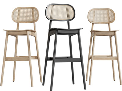 侘寂风吧椅吧凳