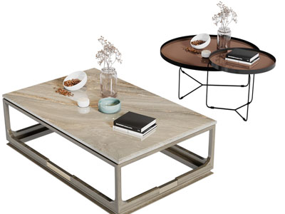 现代茶几3d模型 现代茶几