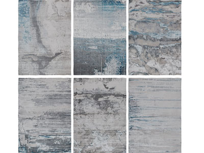 新中式长方形地毯3d模型 新中式长方形地毯