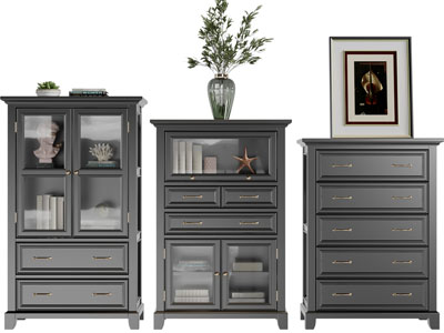 美式实木斗柜、边柜和装饰柜