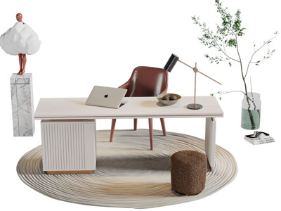现代书桌椅组合