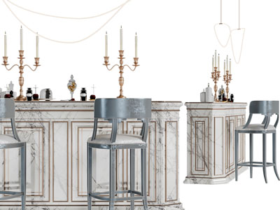 新古典吧台、吧凳