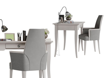 新古典书桌椅组合