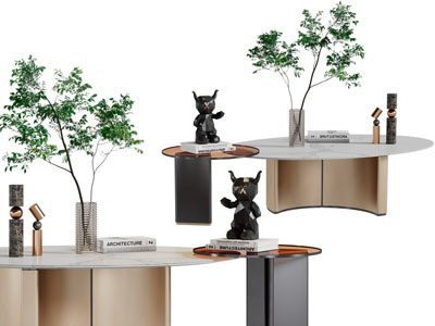 现代套叠茶几3d模型 现代套叠茶几