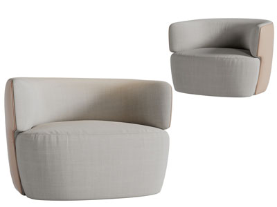 现代单人沙发3d模型 现代单人沙发