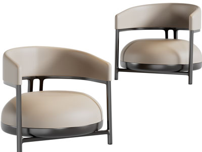 现代休闲沙发3d模型 现代休闲沙发