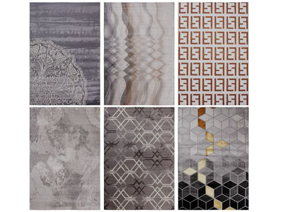 现代长方形地毯3d模型 现代长方形地毯