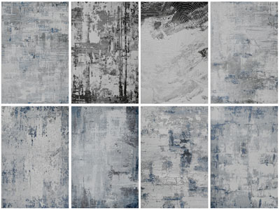 现代长方形地毯3d模型 现代长方形地毯