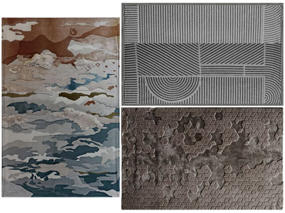 新中式地毯3d模型 新中式地毯