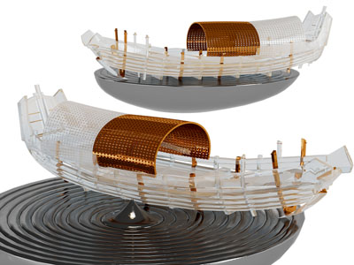 现代船只装饰品摆件