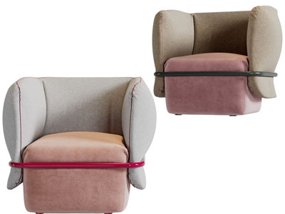 现代单人沙发3d模型 现代单人沙发