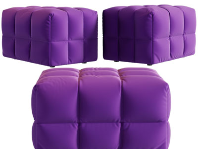 现代方形沙发凳