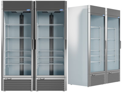 现代双开门冰柜冰箱