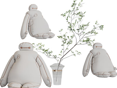 现代大白儿童玩偶玩具