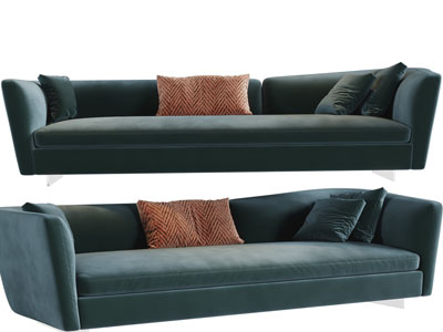 现代布艺多人沙发3d模型 现代布艺多人沙发