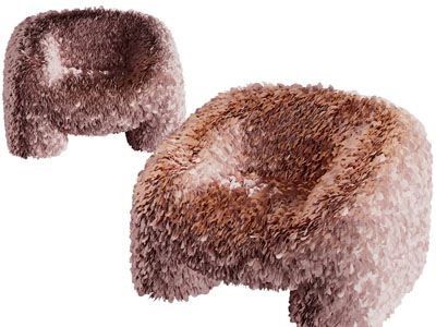 现代休闲沙发椅子3d模型 现代休闲沙发椅子