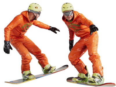 滑雪的男人人物