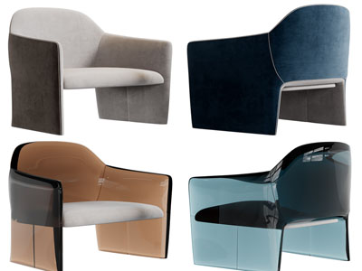 侘寂风单人沙发3d模型 侘寂风单人沙发