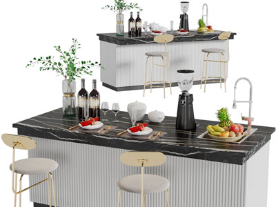 现代轻奢吧台吧椅