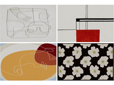 现代长方形地毯3d模型 现代长方形地毯