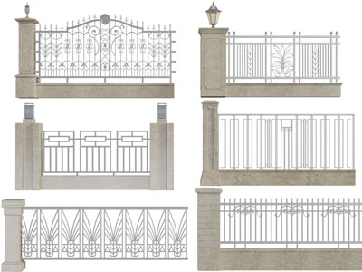 欧式铁艺雕花栏杆、护栏和围栏