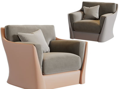 现代单人沙发3d模型 现代单人沙发