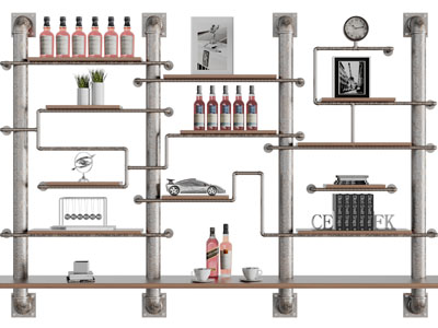 工业风loft酒架