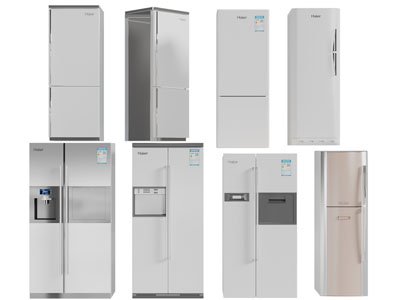 现代双开门、上下门冰箱