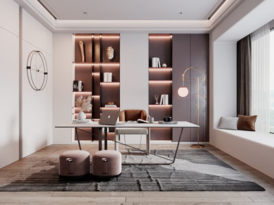 现代轻奢书房