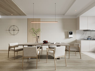 侘寂风餐厅厨房