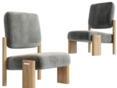 现代休闲沙发椅子3d模型 现代休闲沙发椅子