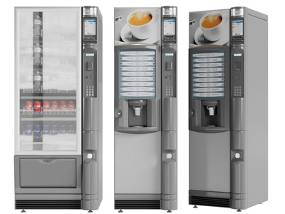 现代咖啡饮料自助售卖机3d模型 现代咖啡饮料自助售卖机