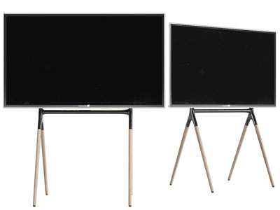 现代放在支架上的黑板