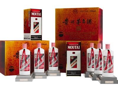 中式茅台白酒酒瓶3d模型 中式茅台白酒酒瓶