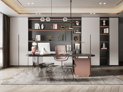 现代轻奢书房