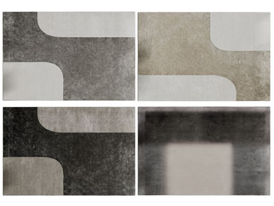 侘寂风长方形地毯3d模型 侘寂风长方形地毯