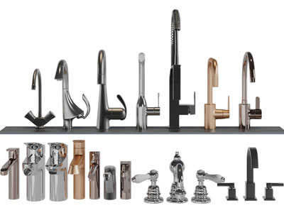 现代水龙头3d模型 现代水龙头