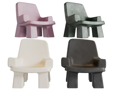 侘寂风休闲椅子