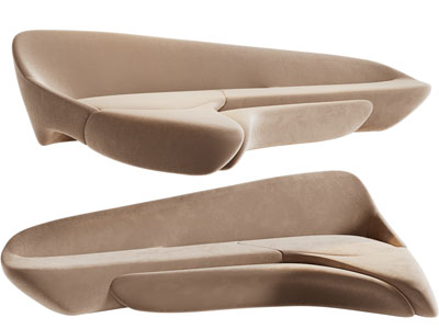 后现代多人沙发3d模型 后现代多人沙发