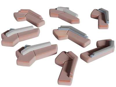 现代转角多人沙发3d模型 现代转角多人沙发