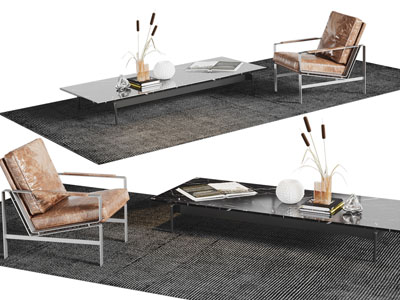 现代休闲椅子、茶几